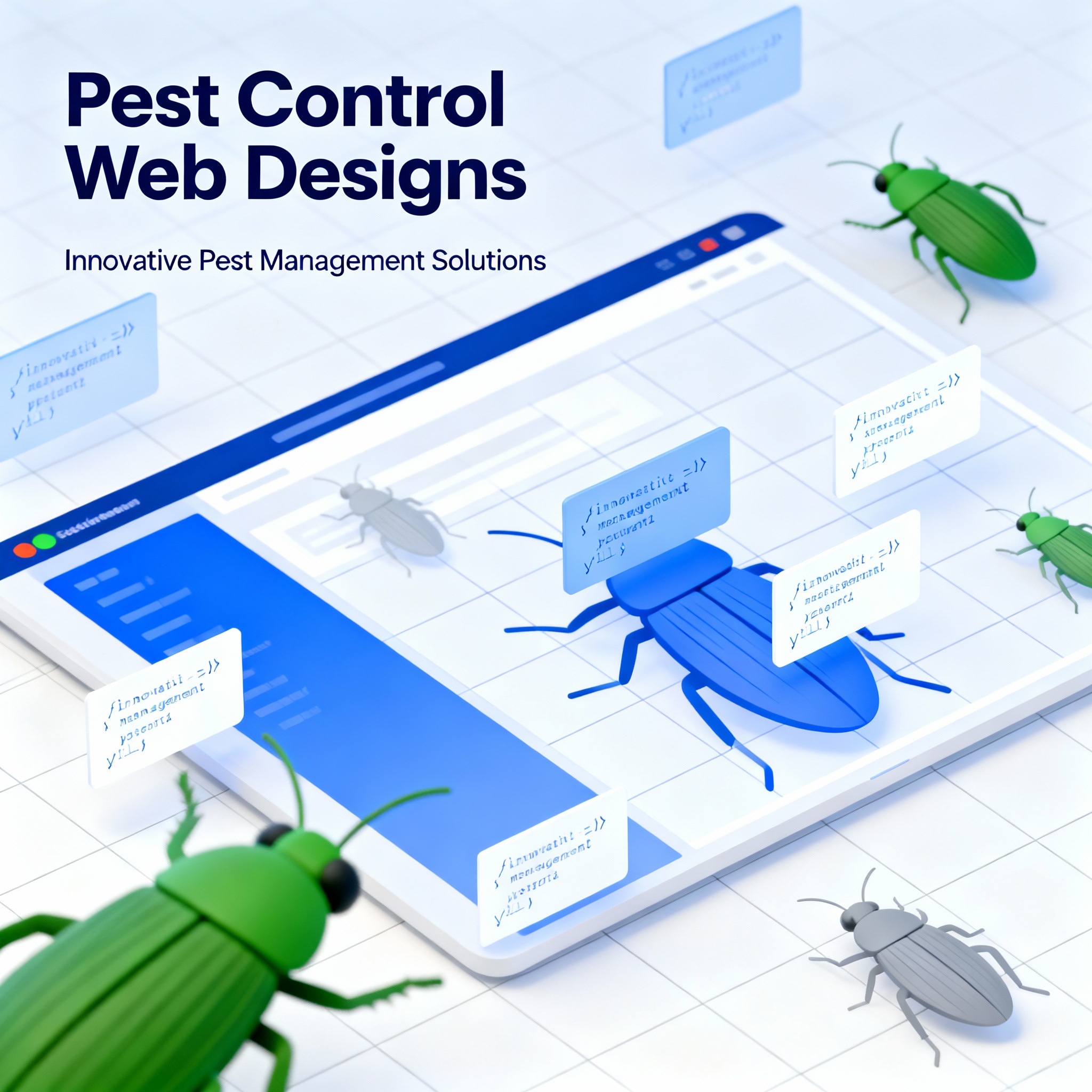 pest control website ad - Pest Control Web Designs